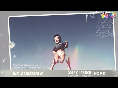 Apple Motion Template: Family slideshow + Free Font Download