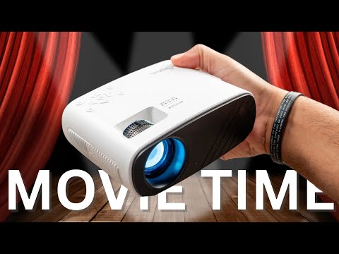 Mini Projector for iPhone, ELEPHAS Portable Projector for Bedroom video review thumbnail