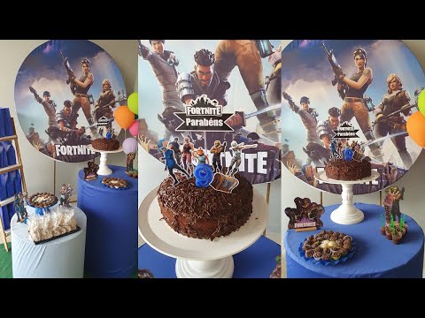 COMO MONTAR UMA MESA PARA FESTA FORTNITE - FAÇA SUA FESTA