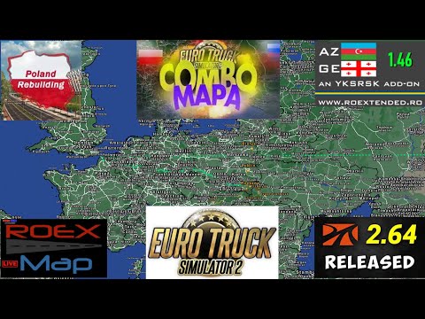 COMBO MAP ETS2 1.46 PROMODS 2.64 BY PABLO LINK W WIĘCEJ
