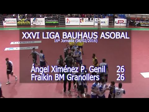 LIGA BAUHAUS ASOBAL J16 Ángel Ximénez P. Genil - Fraikin BM Granollers 26 - 26