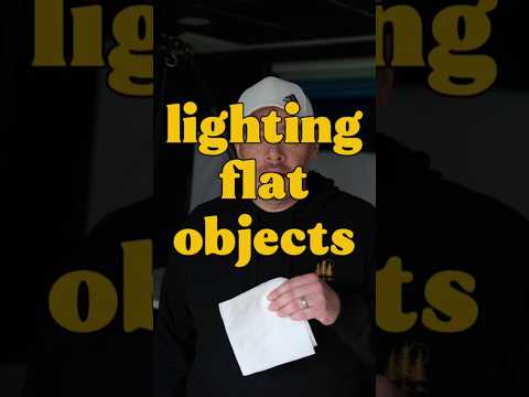 How to light flat objects #lighting #photography #productphotography