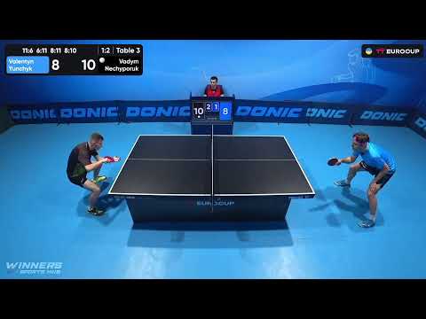 15:30 Valentyn Yunchyk - Vadym Nechyporuk 13.10.2023 TT Euro.Cup Ukraine Star. Table 3