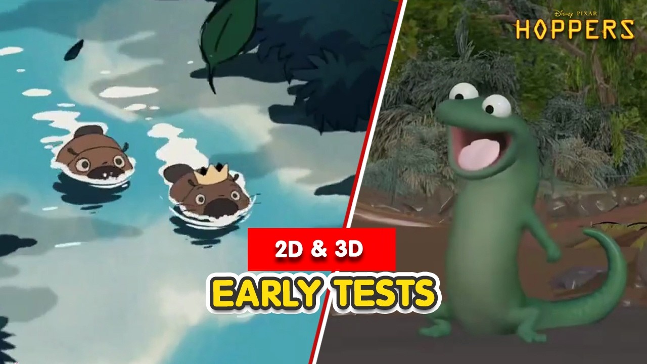 Hoppers Early Tests | 2D Style Test & 3D Animation Tests