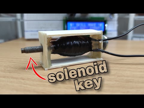 How to make electric lock (Sloenoid) | How to make solenoid using coil (Easy)