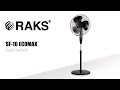 RAKS SF16ECOMAX Ayaklı Vantilatör 55W Kurulum Montajı