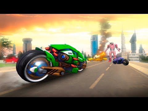 Flying US Police Bike Transform Robot Bike Games Android Gameplay