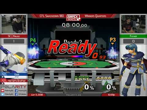 CFL Smackdown 180 Melee - Krudo (Sheik) vs Father (Marth) - Winners Quarters