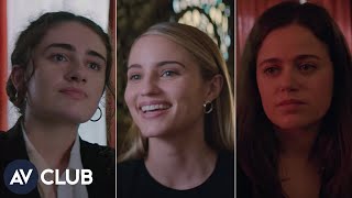 The cast of Shiva Baby on the film's relatable horrors, girlbosses video