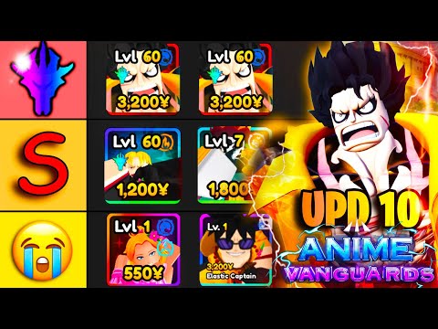Ranking EVERY UNIT in Anime Vanguards Update 10! (META Tier List)