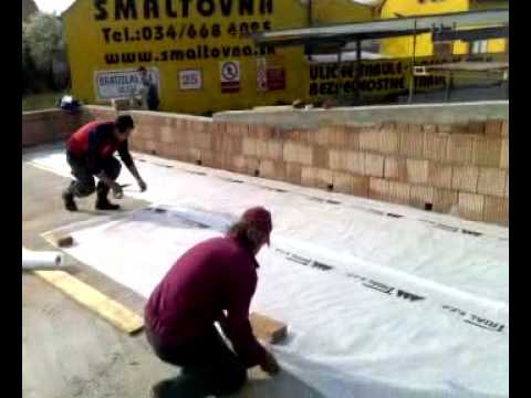 EKOSTYRÉN - zateplenie a vyspádovanie strechy rodinného domu