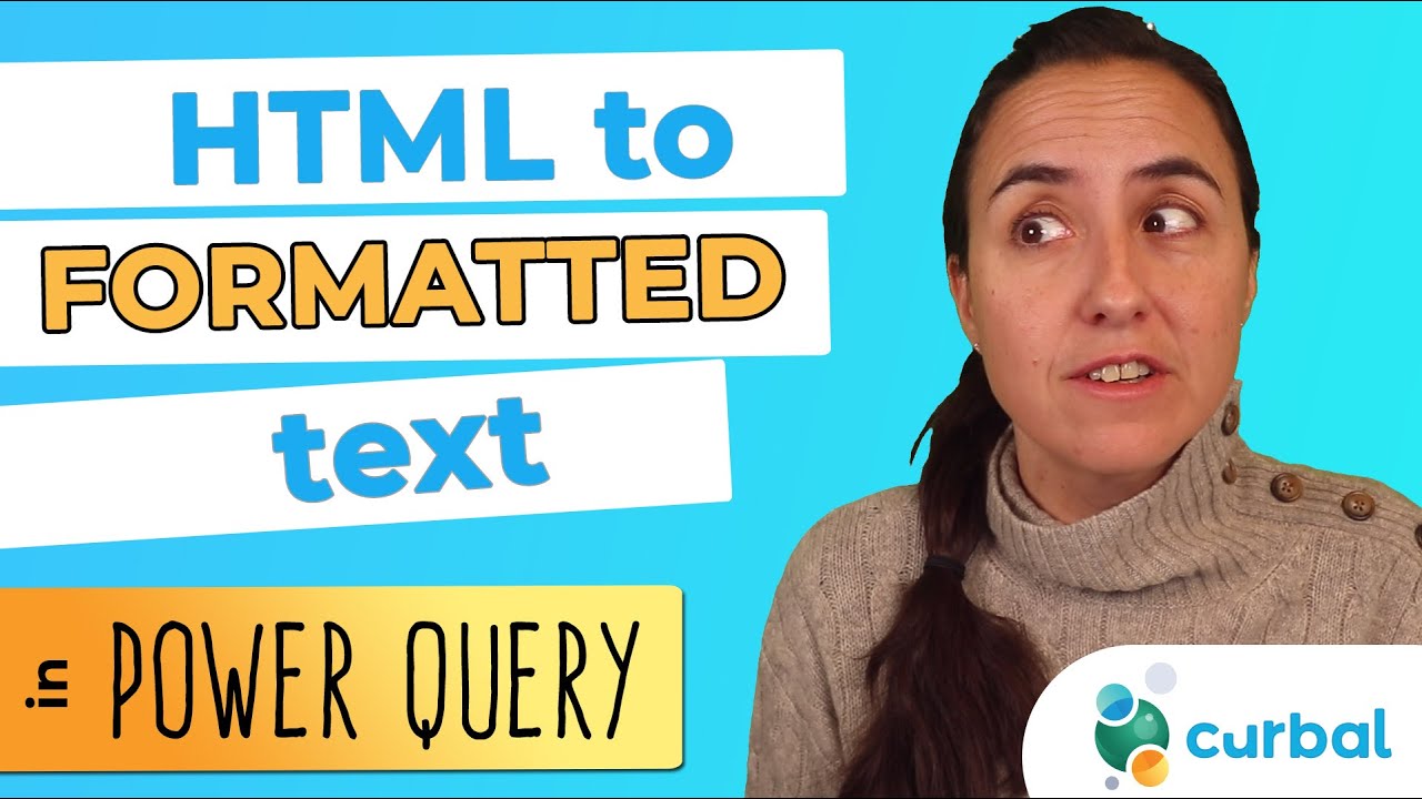 Power Query - Convert HTML to to **formatted** text in