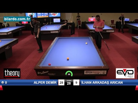 ALPER DEMİR & İLHAN ARKADAŞ ARICAN Bilardo Maçı - 2018 ERKEKLER 1.ETAP-3. Ön Eleme