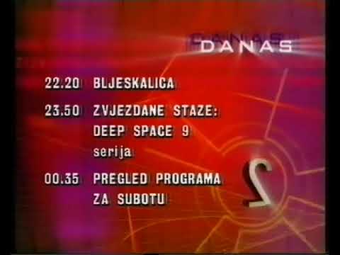 HRT 2 - Raspored, najava - 27. veljače 2004.