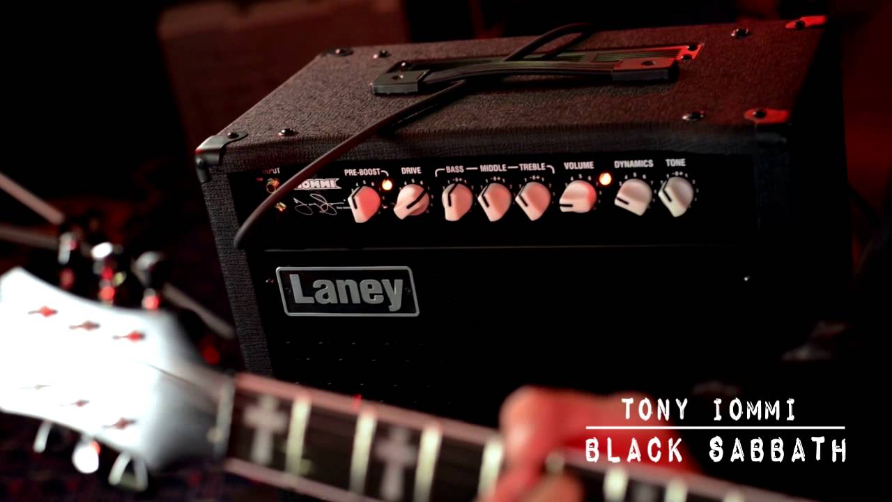 Tony Iommi of Black Sabbath and the Laney TI15-112 - YouTube