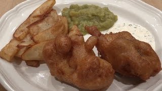 Authentic Fish and Chips with Mushy Peas