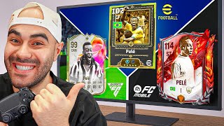 جربت بيليه في كل ألعاب الكورة ⚽️ FC25 و FC Mobile و E-Football ????