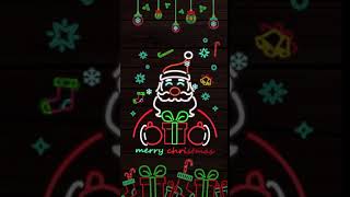 Merry christmas neon santa_video(Samsung Galaxy Theme)