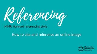 How to cite and reference an online image
