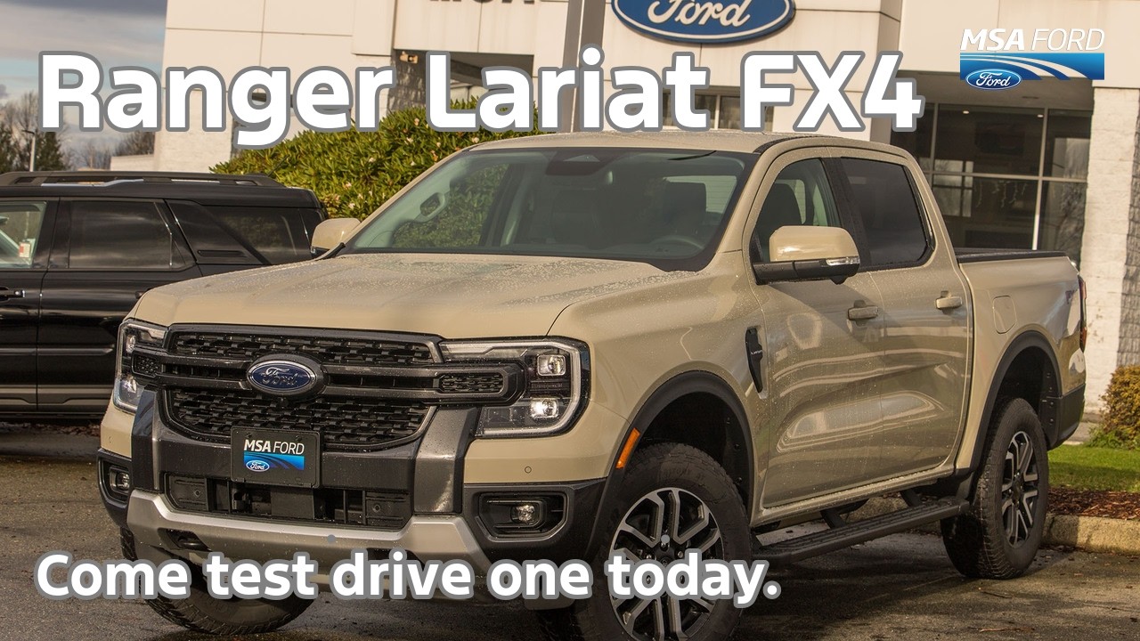 New 2025 Ford Ranger Lariat in Desert Sand | Fully Loaded Adventure Truck