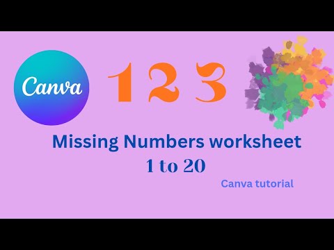 Minimalist Number Learning Worksheet