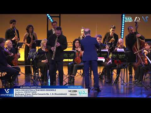 Nikita Zimin plays Burlesque 4ºmov. from the Violin Concerto No. 1 D. Shostakóvich (ONCA Orchestra)