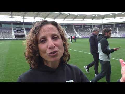 Sarah M'Barek après Toulouse FC - RC Lens le 11.05.2025