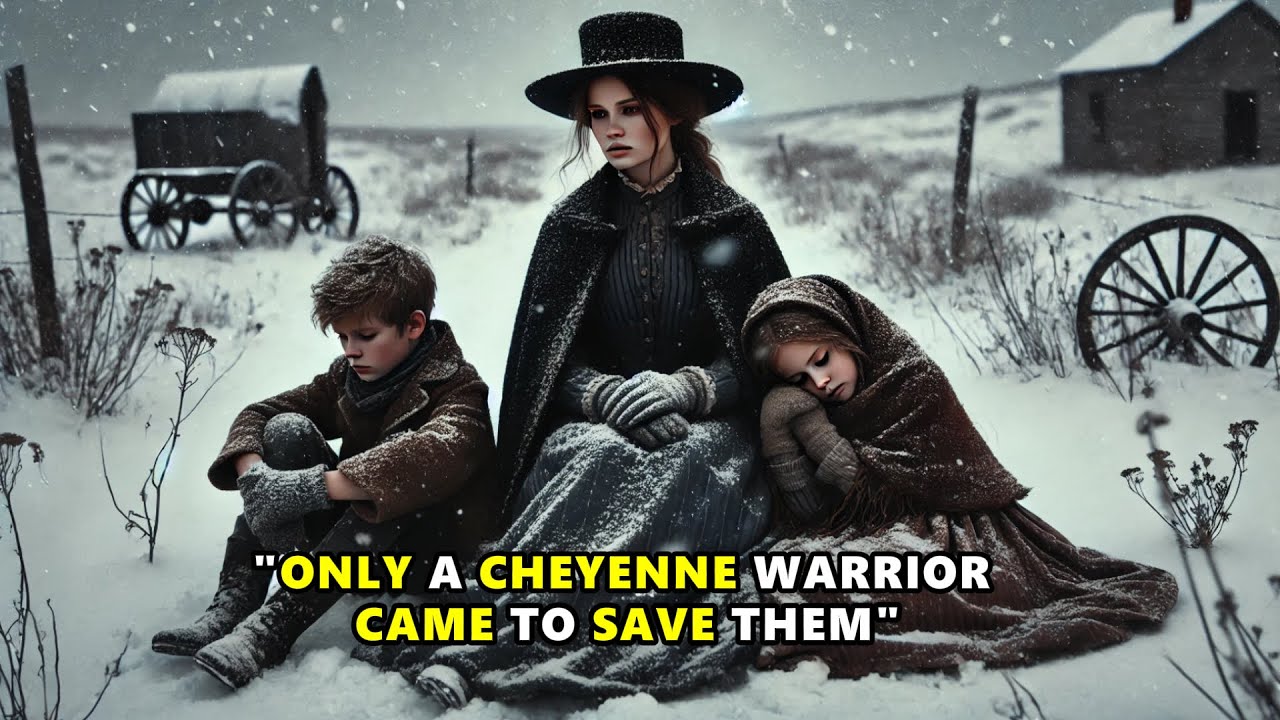 A Widowed Settler and Her Two Children, Abandoned by Cruel in laws, Are Rescued Cheyenne Warrior