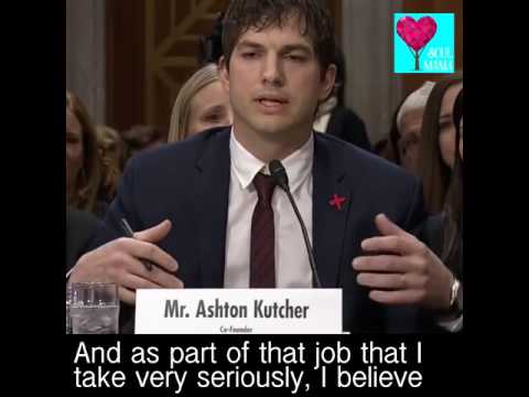 Ashton Kutcher With An Emotional Speech