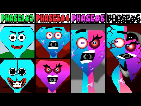 All Phases in New Incredibox Sprunki Oc of Diamond: From Phase 1 to Phase 6