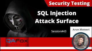 SQL Injection Attack Surface (Session 43 - Security Testing)