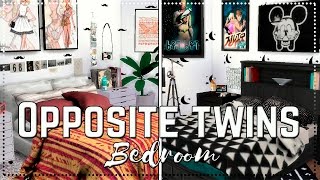 THE SIMS 4: Room Build || Opposite Twins Bedroom