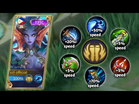 KARRIE FULL SPEED BUILD🔥 (SPEED HACK) | KARRIE BEST BUILD 2023