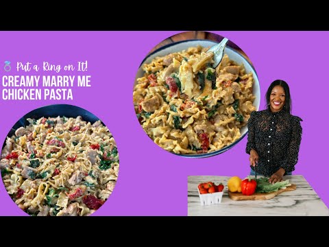 Creamy Marry Me Chicken Pasta Drizzled in Tuscan Cream Sauce