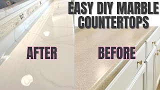 Giani DIY Marble Countertops - Painting Our Kitchen Countertops