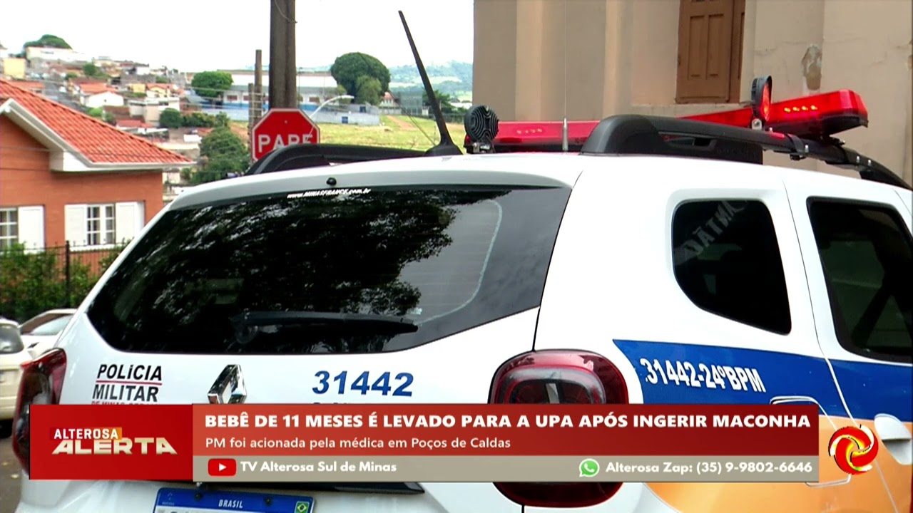 Bebê de 11 meses ingere maconha em Poços de Caldas