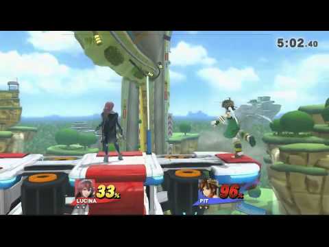 12 (Lucina) vs Shaya (Pit) - Super Smash Bros for WiiU
