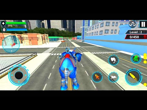 Police Elephant Robot Games - Android Gameplay