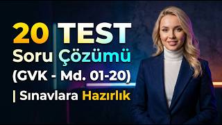 20 TEST Soru Çözümü (GVK - Md. 01-20) | Sınavlara Hazırlık