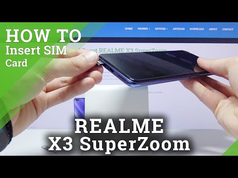 SIM Installing in REALME X3 SuperZoom – Insert Nano SIM
