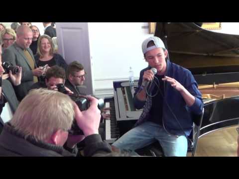 ESCKAZ in Copenhagen: Frans (Sweden) - If I Were Sorry (acoustic, at Swedish embassy)