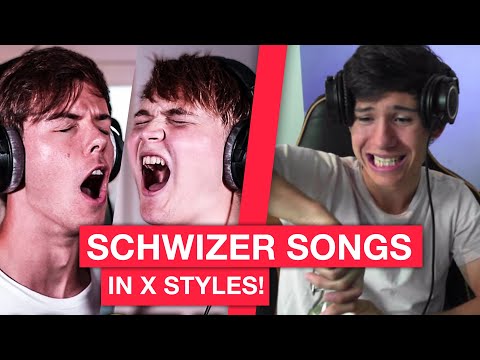 SCHWIZER SONGS in 10 STYLES mit Marc Galaxy & AdiTotoro | Maelo Reaktion
