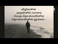 Lyrics Vizhigalin Aruginil Vaanam Aazhagiya Theeye