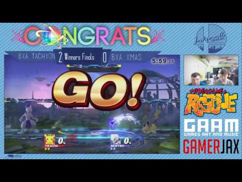 Jax Smash Weekly 2/2 - BxA Tachyon(Pikachu) Vs BxA Xmas(Mewtwo) - Wii U Winners Finals
