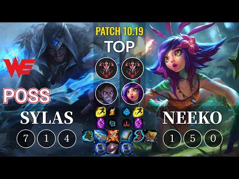 WE Poss Sylas vs Neeko Top - KR Patch 10.19