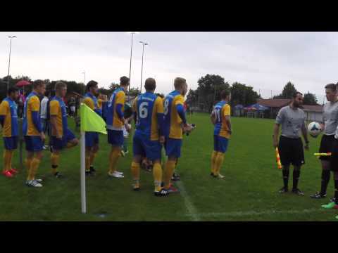 SV Dornach : FC Erding, Vorbereitung und Spieler Einlauf