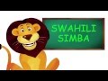 Swahili numbers 1-10 with Swahili Simba