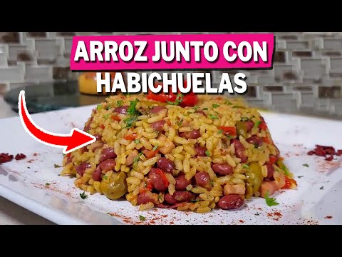 Cómo hacer Arroz junto con Habichuelas 🍛