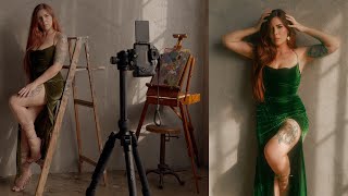 Dreamy Sunset Studio Self Portraits