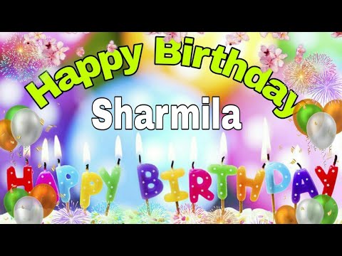 #HappybirthdaySharmila#शर्मिला# Happy Birthday song for Sharmila ...WhatsApp status song....